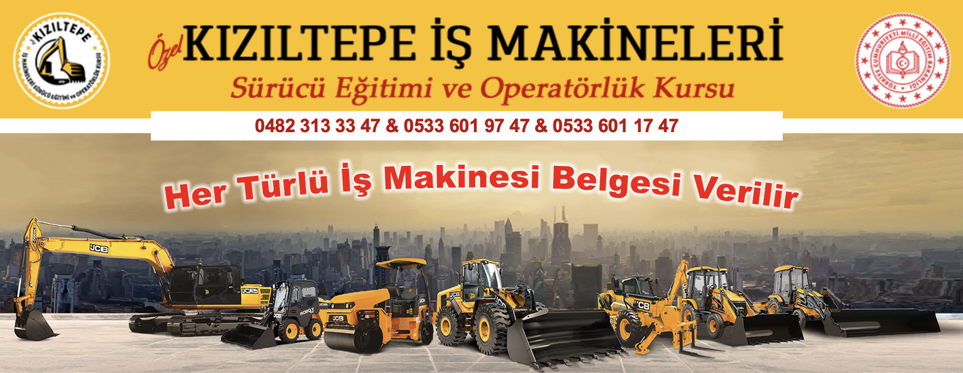 Özel Kızıltepe İş Makineleri Sürücü Eğitimi ve Operatörlük Kursu